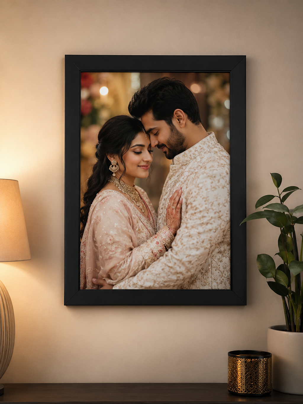 Personalized Couple photo frame with photo
