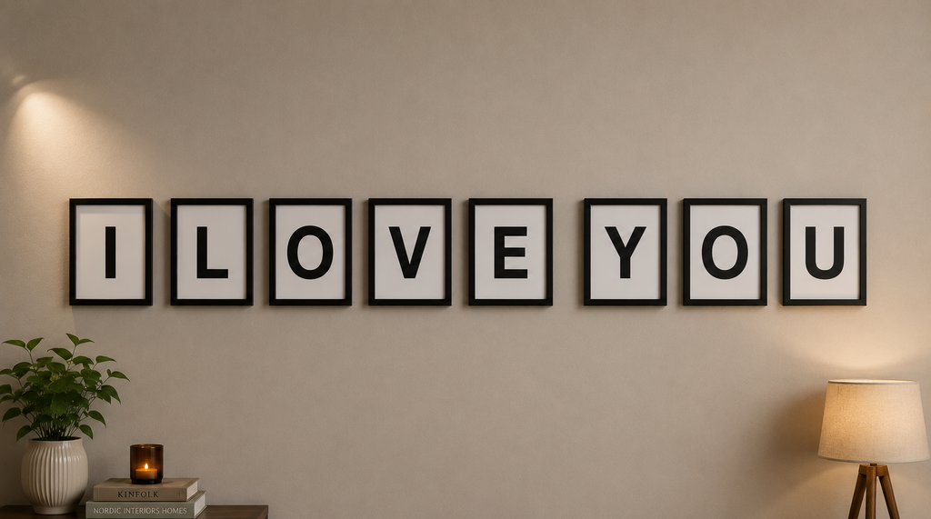 Personalized Letters on frame set of 8