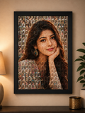 Personalized Mosaic photo frame with photos A4