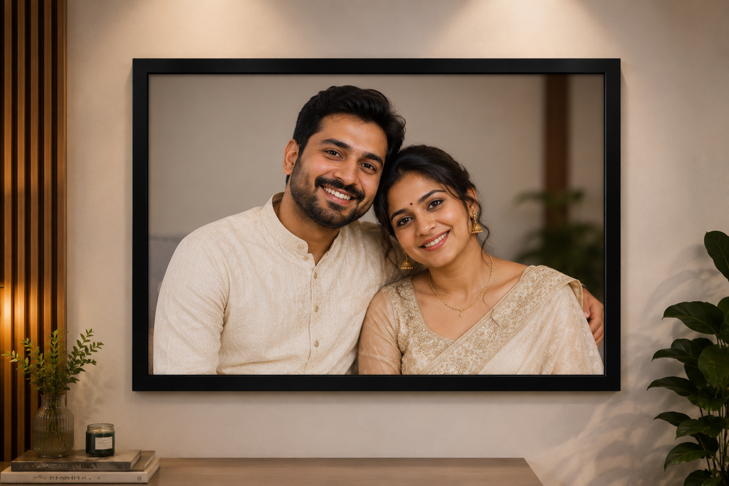 Personalized photo frame with photo 18 × 24